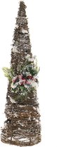 Decoratie DKD Home Decor Kerstmis Rotan (16 x 16 x 54 cm)