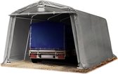 Garagetent 3,3 x 4,8 m carport ca. 500 g/m² PVC-zeil weidetent beschutting opslagtent garage grijs