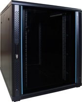 DSIT 18U serverkast / serverbehuizing met glazen deur 800x1000x1000mm (BxDxH) - 19 inch