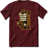 Bier Tap T-Shirt | Bier Kleding | Feest | Drank | Grappig Verjaardag Cadeau | - Burgundy - M