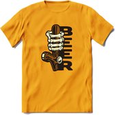 Bier Tap T-Shirt | Bier Kleding | Feest | Drank | Grappig Verjaardag Cadeau | - Geel - XXL