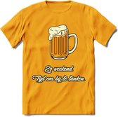 Zo Weekend, Tijd Om Bij Te Tanken T-Shirt | Bier Kleding | Feest | Drank | Grappig Verjaardag Cadeau | - Geel - 3XL