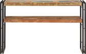Decoways - Wandtafel 120x30x75 cm massief gerecycled hout