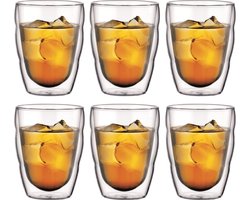 Bodum Pilatus Glas - Dubbelwandig  - Klein 0.25l - Set van 6