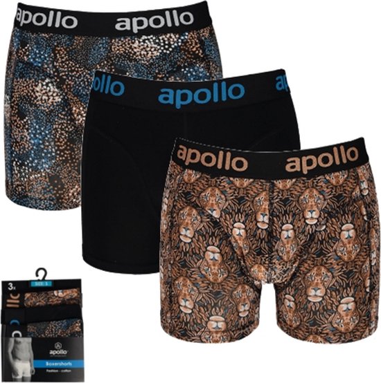 Apollo heren boxershorts | MAAT L | Leeuw | 3-pack