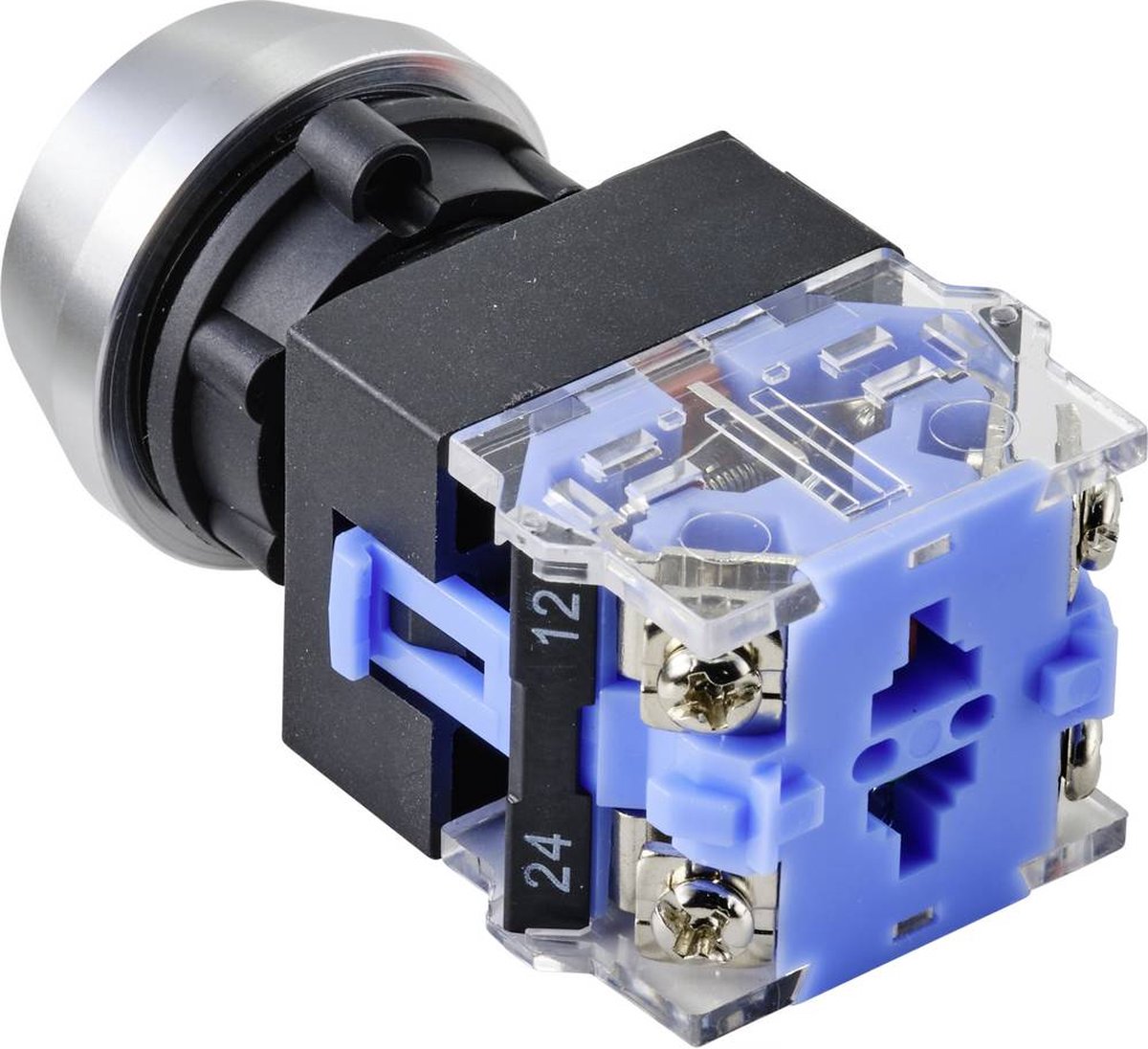 TRU COMPONENTS TC-9428092 LAS0-L-11/B Druktoets 250 V 5 A 1x uit/(aan) Moment IP40 1 stuk(s)