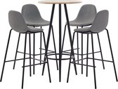 Medina 5-delige Barset stof taupe