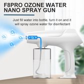 UPW F8 Pro Ozone Water Nano Spray Gun - Desinfectie Spray -  Voor desinfectie van oppervlakken, handen, planten - Ozone Water - Wit