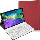 Hoes geschikt voor iPad 2018 met toetsenbord Bordeaux - Hoes geschikt voor iPad 2017 hoes met toetsenbord Smart Keyboard Case Bluetooth Toetsenbord Hoesje - Ntech