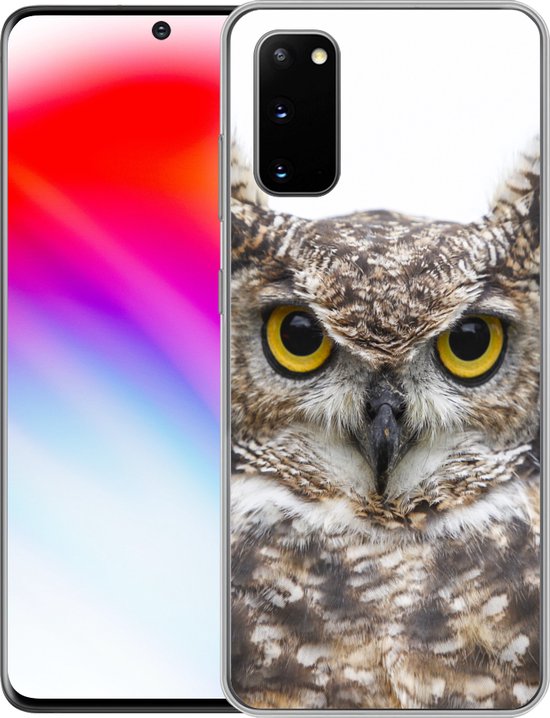 Coque Samsung Galaxy S20 - un hibou marron - Siliconen - Noël - Cadeaux - Cadeaux chaussures