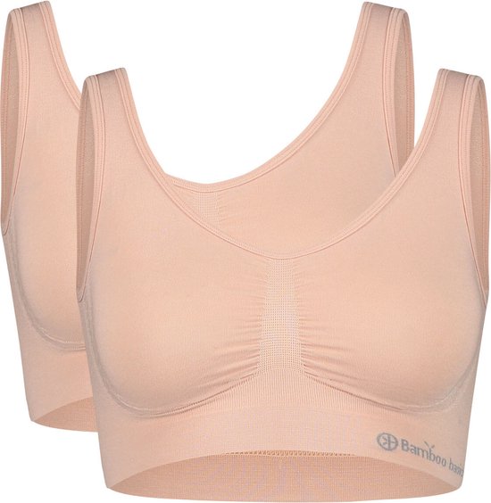 BH Fleur Seamless Padded Bamboe Tan van Bamboo Basics