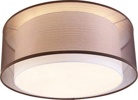 QAZQA drum-neutron - Moderne Plafondlamp - 3 lichts - Ø - Woonkamer | Slaapkamer | Keuken