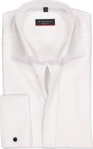 Eterna Modern Fit Smoking overhemd - mouwlengte 7 - wit (kent) - Strijkvrij - Boordmaat: 38