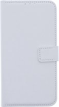 LuxeBass Hoesje geschikt voor iPhone 12 Pro Max - Bookcase Wit - portemonnee hoesje - telefoonhoes - gsm hoes - telefoonhoesjes