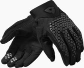 REV'IT! Massif Black Motorcycle Gloves L - Maat L - Handschoen