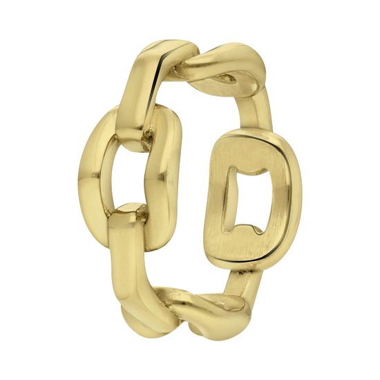Lucardi - Dames Ring - Ring - Cadeau - Staal