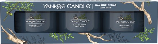 Yankee Candle Filled Votive 3-pack - Bayside Cedar