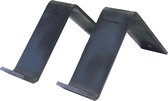 GoudmetHout Industriële Plankdragers L-vorm 10 cm - Staal - Zonder Coating - 4 cm x 10 cm x 15 cm - Plankendrager