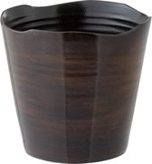 Bloempot | keramiek | bruin | 25.5x25.5x (h)24 cm