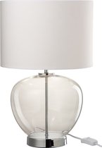 Lamp | glas | zilver | 30x30x (h)31 cm