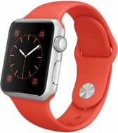 Rubberen sport bandje voor de Geschikt voor Apple Watch 42mm - 44mm M/L - Oranje 1|2|3|4|5|6|7