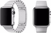 RVS zilver metalen bandje / armband voor de Geschikt voor Apple Watch / geschikt voor Apple Watch 38mm - 40mm met vlindersluiting