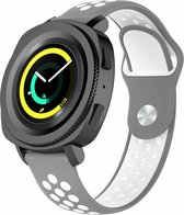 Samsung Gear Sport bandje / Galaxy Watch 42mm SM-R810 grijs - wit