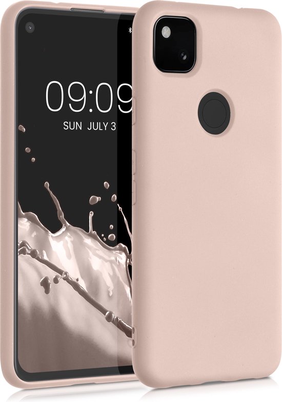 kwmobile telefoonhoesje geschikt voor Google Pixel 4a - Hoesje voor smartphone - Back cover in kokosmelk