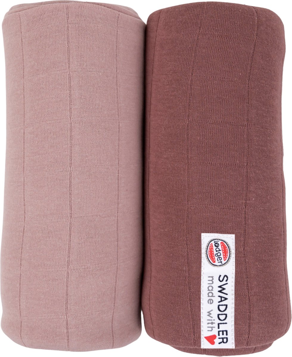 Lodger Hydrofiele Luier 120x120 cm - Swaddler - 2-pack - 100% Gebreid Katoen - Multifunctioneel - Absorberend - Luchtig - Roze Lodger Hydrofiele Luier 120x120 cm - Swaddler - 2-pack - 100% Gebreid Katoen - Multifunctioneel - Absorberend - Luchtig - Roze