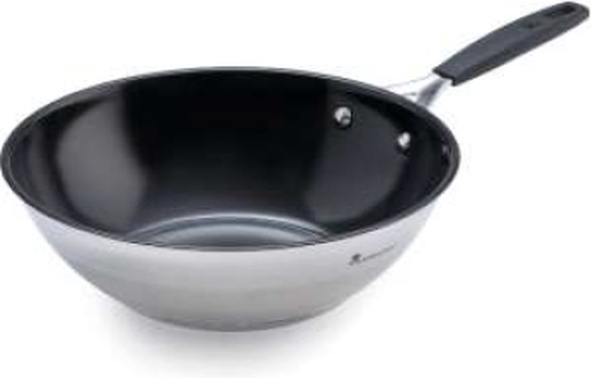Wokpan Masterpro SMART MP Zwart/Zilverkleurig Gehard aluminium Ø 28 cm