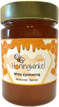 Honingwinkel - Premium witte tijmhoning Spanje Honingwinkel ( - 450g - Spanje - Honing Vloeibaar - Honingpot