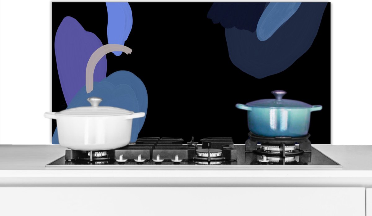 KitchenYeah Spatscherm 100x50 cm - Beste oma ooit - Aluminium