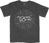 My Chemical Romance Heren Tshirt -L- Circle March Zwart