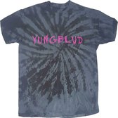 Yungblud Heren Tshirt -XL- Scratch Logo Zwart/Grijs