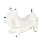 Sieradendoos Hond 7*3*5 cm Wit Ijzer Juwelendoos Sieradenbox Sieradenkist