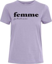 Ichi T-shirt Ihrunela Ss3 20115810 Heirloom Lilac 163812 Dames Maat - L