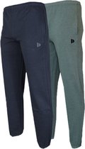 2-Pack Donnay Joggingbroek met boord - Sportbroek - Heren - Maat XXL - Navy/Deep army green