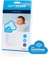 AeroSleep® SafeSleep hoeslaken - wieg - 80 x 40 cm - blauw