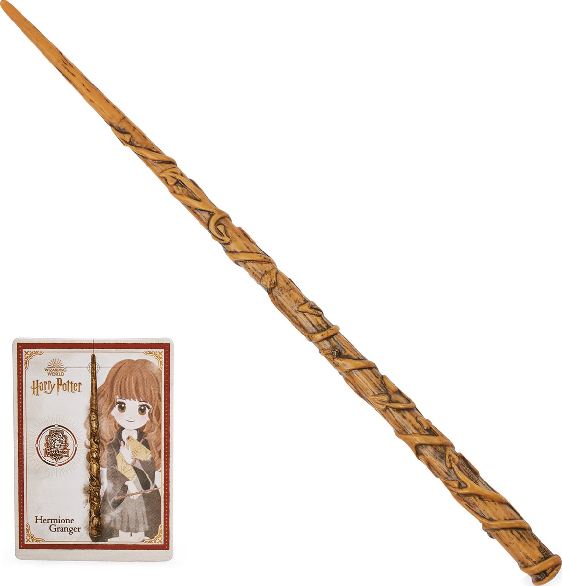 Harry Potter - Hermelien Griffel Toverstaf- Met Spreukenkaart - 30cm