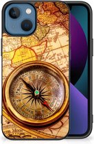 Foto hoesje Geschikt voor iPhone 13 Telefoonhoesje met Zwarte rand Kompas
