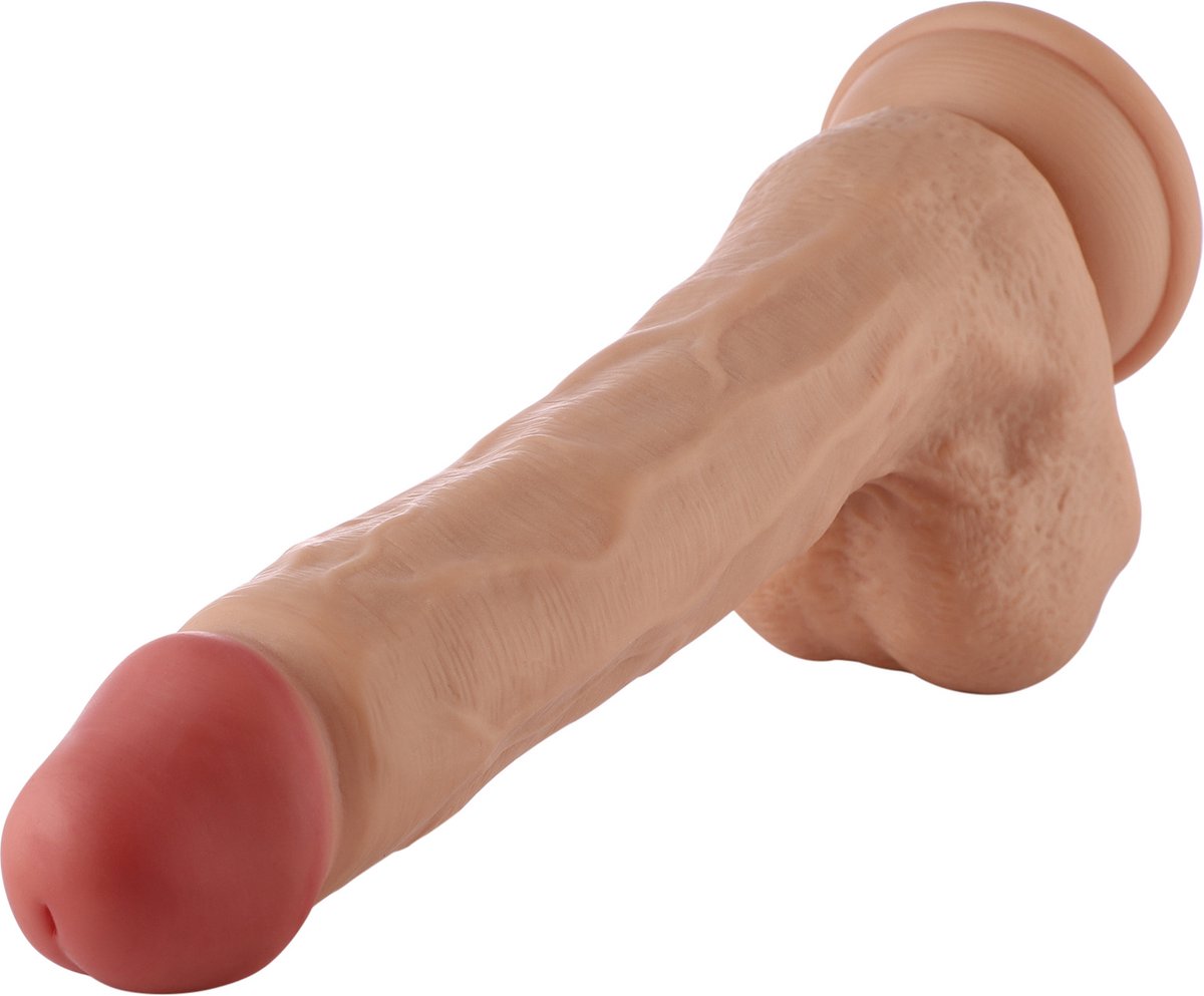 Goedkoopste Dildo 3XLR voor Auxfun Basic Seksmachine Beige 24 cm