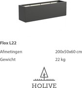Kleren Emotie huiselijk Polyester Flox L22 Langwerpig 200x50x60 cm. Plantenbak bloembak | bol.com