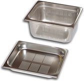 Gastro-Inox RVS GN Bak 1/2 - 150mm Diep, Geperforeerd, Gastro-Inox 501.554