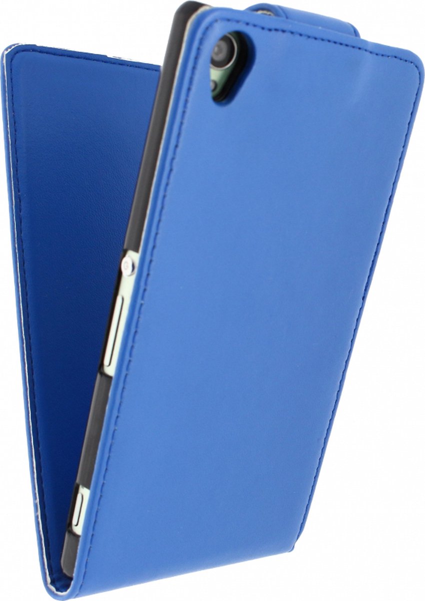 Xccess Leather Flip Case Sony Xperia Z3 Blue