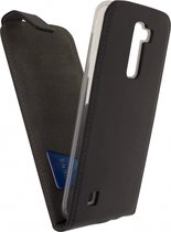 LG K10 Hoesje - Mobilize - Gelly Classic Serie - Kunstlederen Flipcase - Zwart - Hoesje Geschikt Voor LG K10