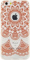 Apple iPhone 6/6s Hoesje - Xccess - Serie - Hard Kunststof Backcover - Orange Oriental - Hoesje Geschikt Voor Apple iPhone 6/6s