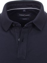Casa Moda Polo Shirt Comfort Fit Effen Stretch Blauw - M
