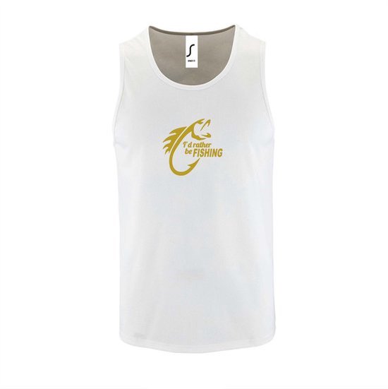 Witte Tanktop sportshirt met 