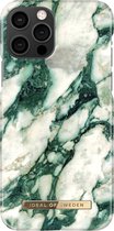 iDeal of Sweden iPhone 12 - 12 Pro Backcover hoesje - Fashion Case - Calacatta Emerald Marble