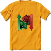 Bear / Bull Market - Crypto T-Shirt Kleding Cadeau | Dames / Heren / Unisex | Bitcoin / Ethereum shirt | Grappig Verjaardag kado | BTC Tshirt Met Print | - Geel - M